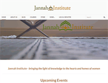 Tablet Screenshot of jannahinstitute.com